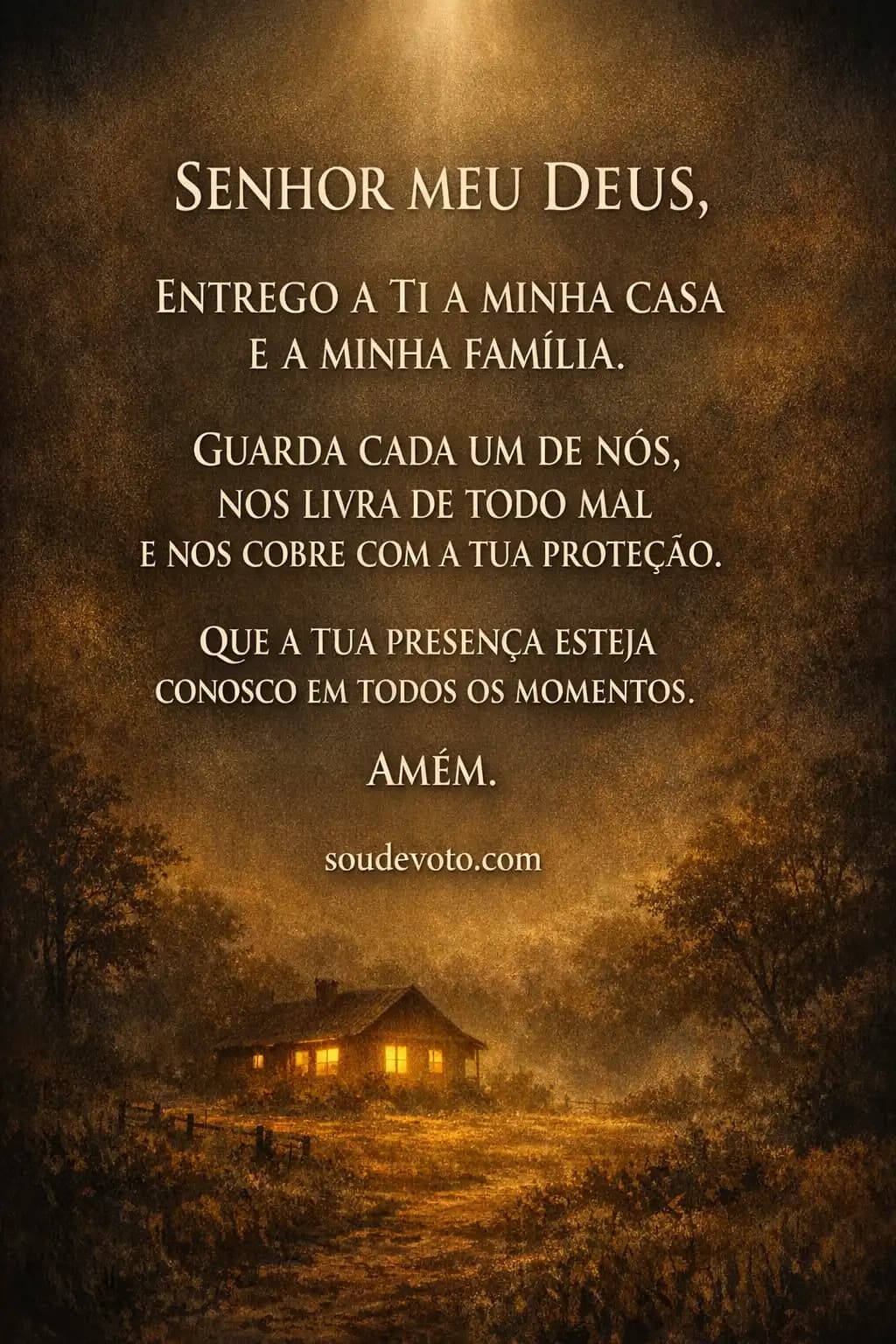 Oração para proteção da casa e da família